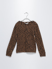 Свитры и кардиганы H&M модель 0836048_коричневий комб. Фото