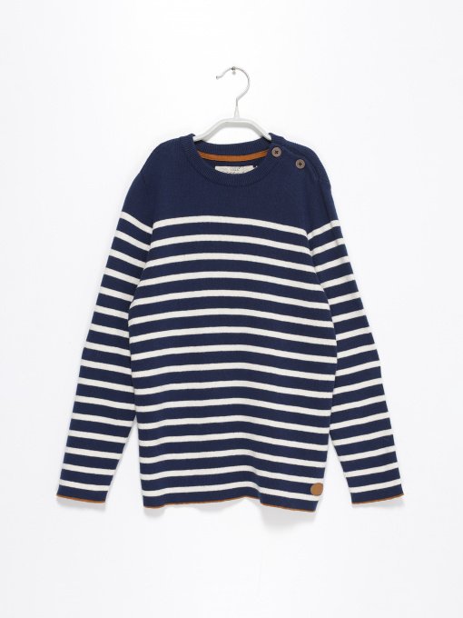 Свитры и кардиганы H&M модель 0844893_т.синій з білим Фото
