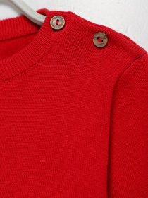 Светри та кардигани H&M модель 0890959_червоний комб. Фото