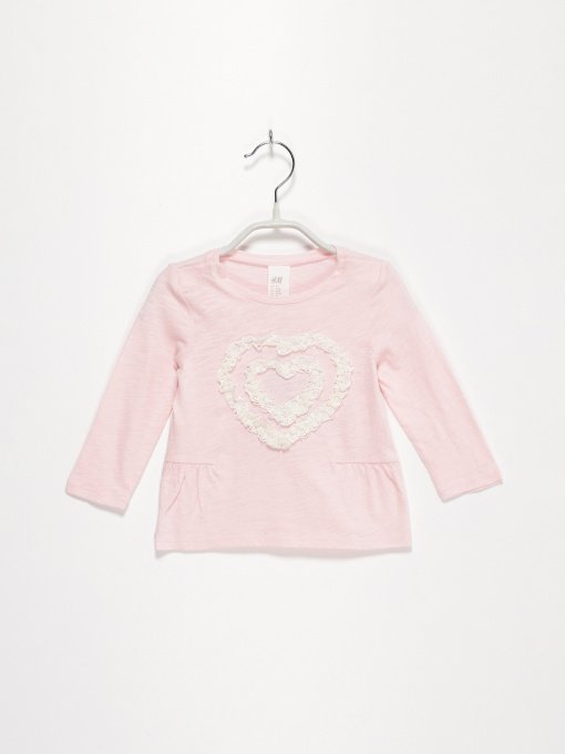 Худі та світшоти H&M модель 0301218_с.рожевий з білим Фото