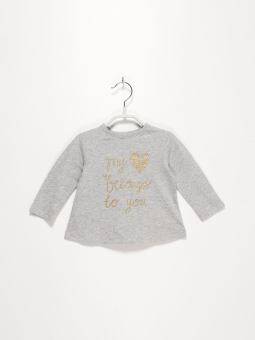Худі та світшоти H&M модель 0314479_сірий комб. Фото