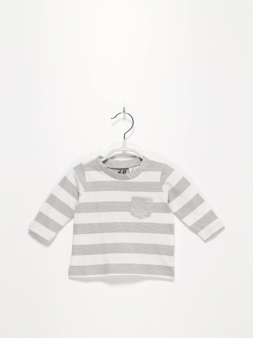 Худі та світшоти H&M модель 0318951_білий з сірим Фото