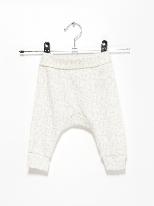 Штани H&M модель 0827227_білий комб. Фото