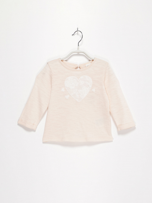 Худі та світшоти H&M модель 0450211_с.бежевий з білим Фото