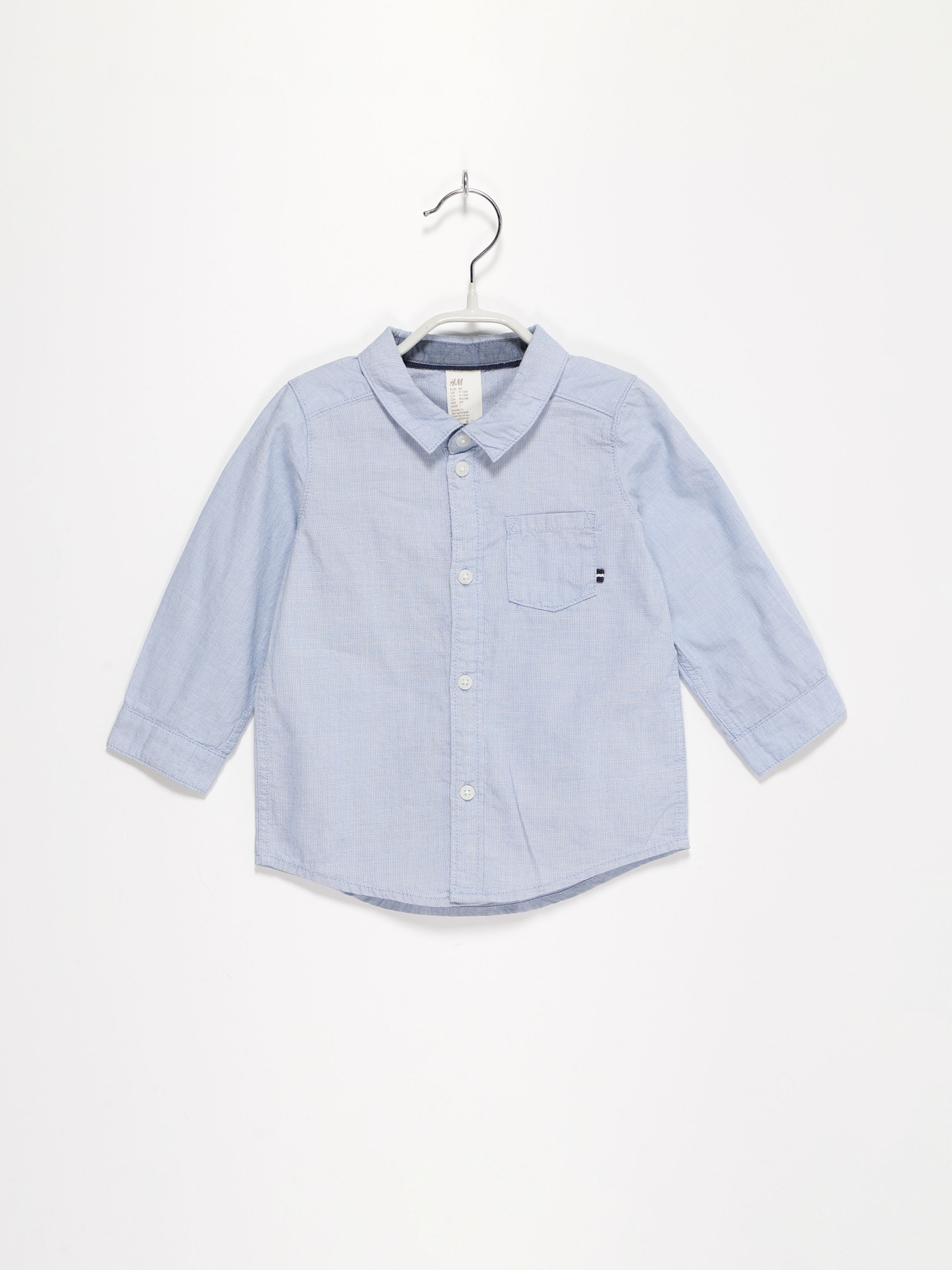 Рубашки H&M модель 0507981_с.синій Фото