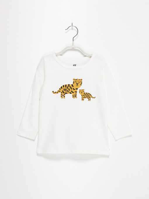 Худі та світшоти H&M модель 05236252_білий комб. Фото