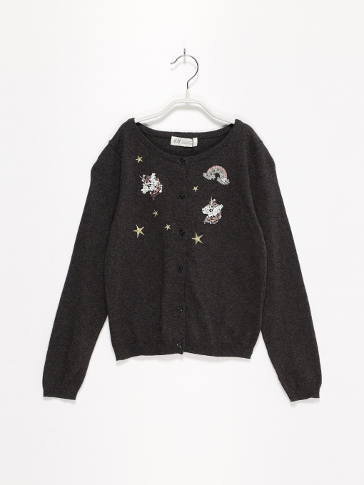 Светри та кардигани H&M модель 0618386_т.сірий Фото