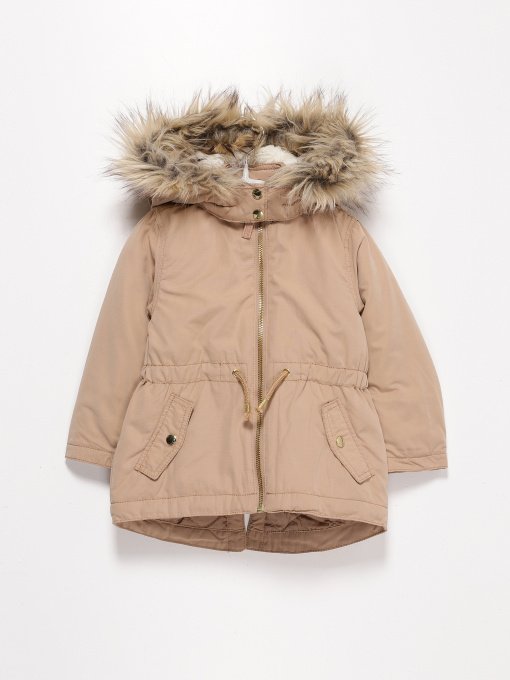 Куртки и дубленки H&M модель 0627759_бежевий Фото