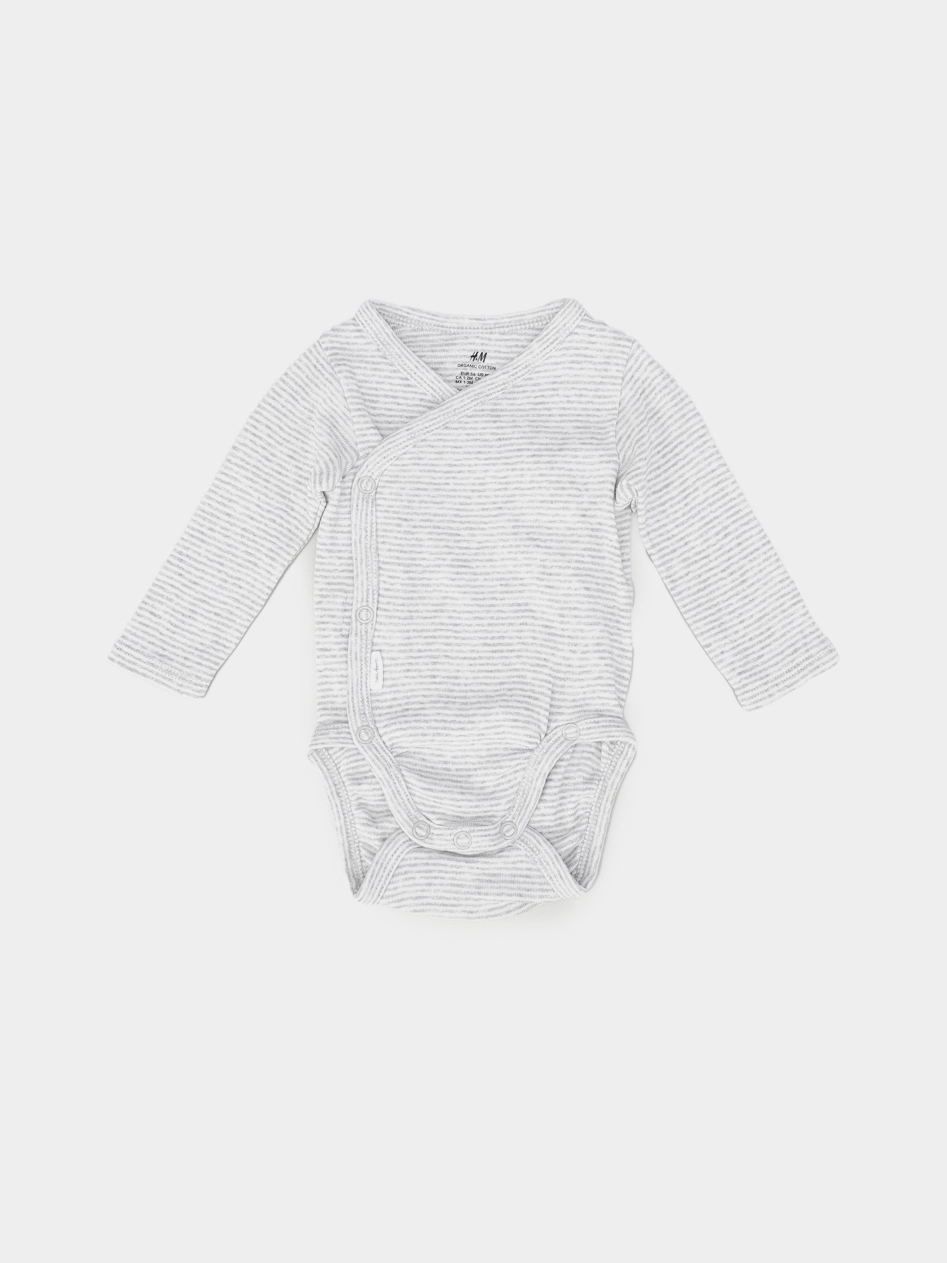 Одяг для немовлят H&M модель 0694298_сірий з білим Фото