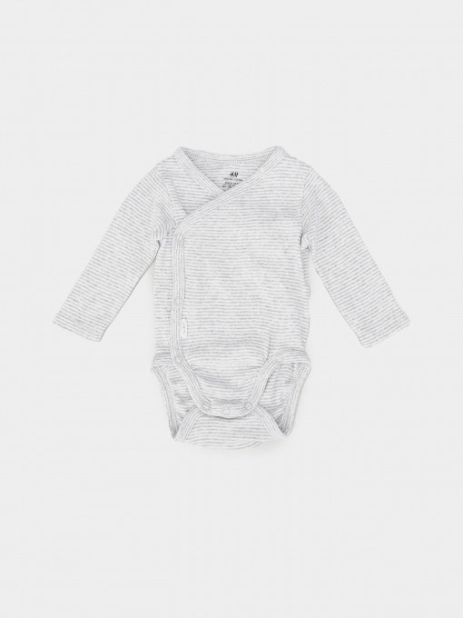 Одяг для немовлят H&M модель 0694298_сірий з білим Фото