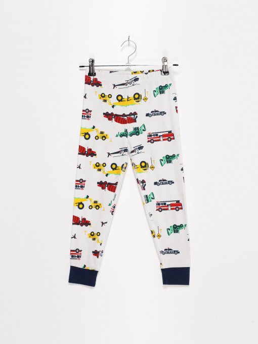 Брюки H&M модель 0732603_білий комб. Фото