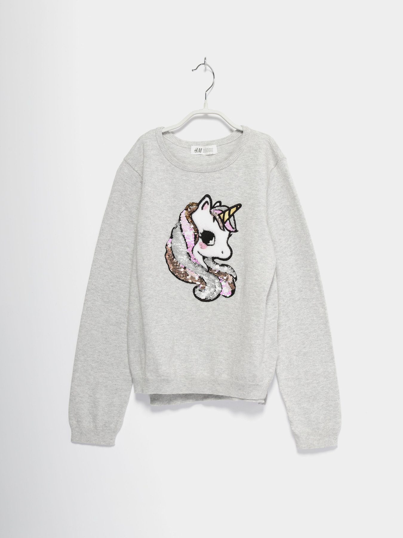 Светри та кардигани H&M модель 0739889_сірий комб. Фото