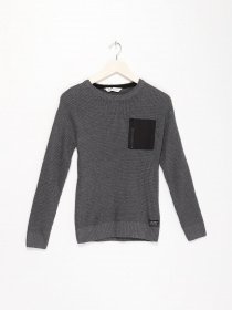 Свитры и кардиганы H&M модель 0743681_т.сірий з чорним Фото