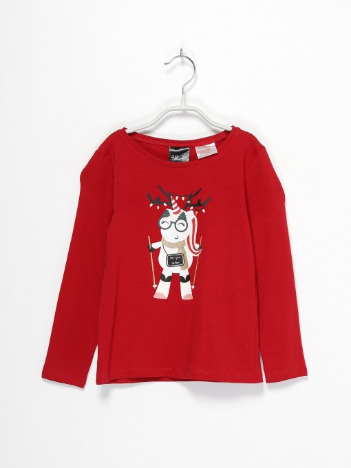 Худі та світшоти H&M модель 07443550_червоний комб. Фото