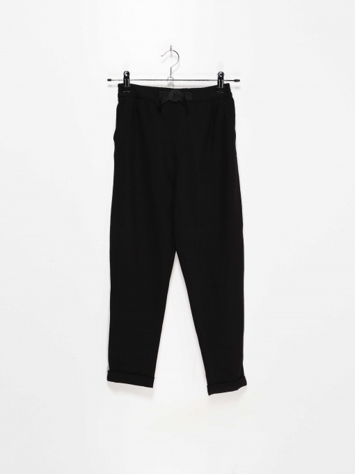 Брюки H&M модель 0745476_чорний з білим Фото