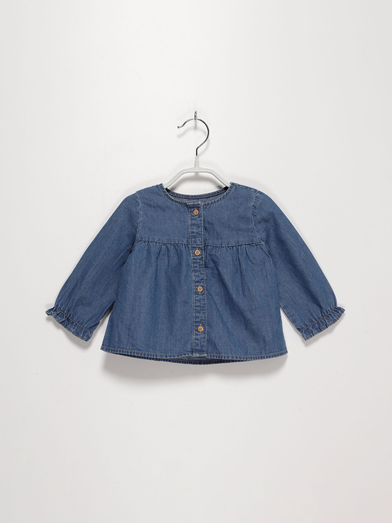 Сорочки H&M модель 0773756_синій Фото