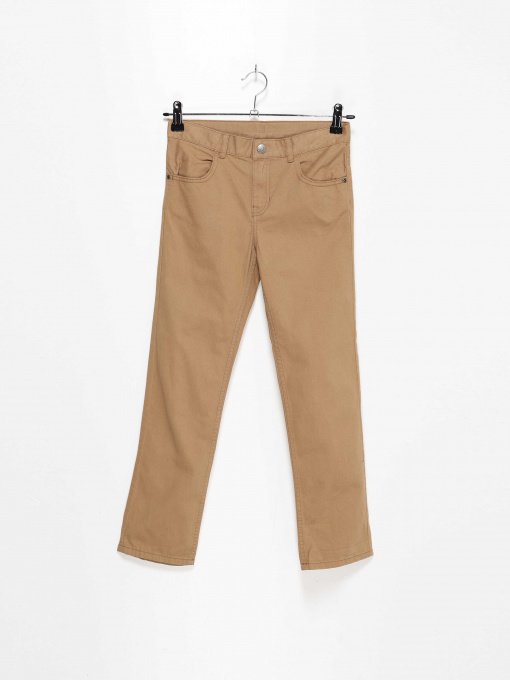 Брюки H&M модель 0801433_бежевий Фото
