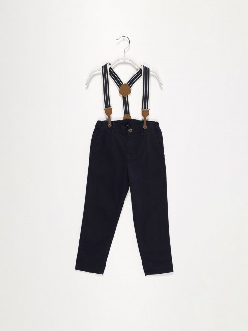 Брюки H&M модель 0804029_т.синій Фото