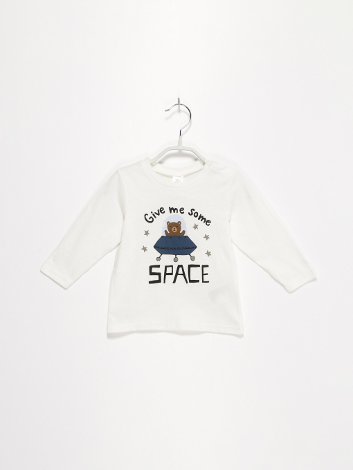 Худі та світшоти H&M модель 0808796_білий комб. Фото