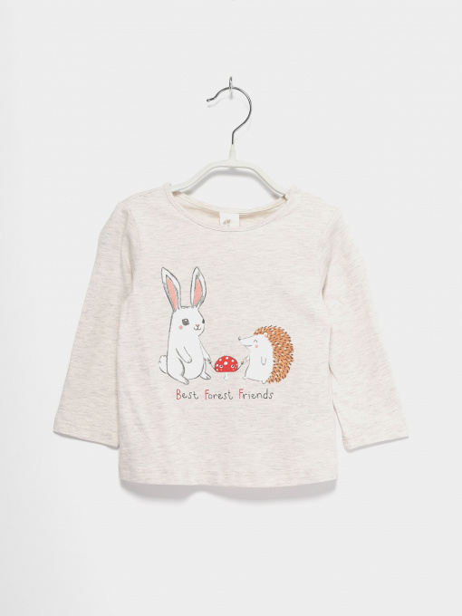 Худі та світшоти H&M модель 0824146_с.сірий комб. Фото