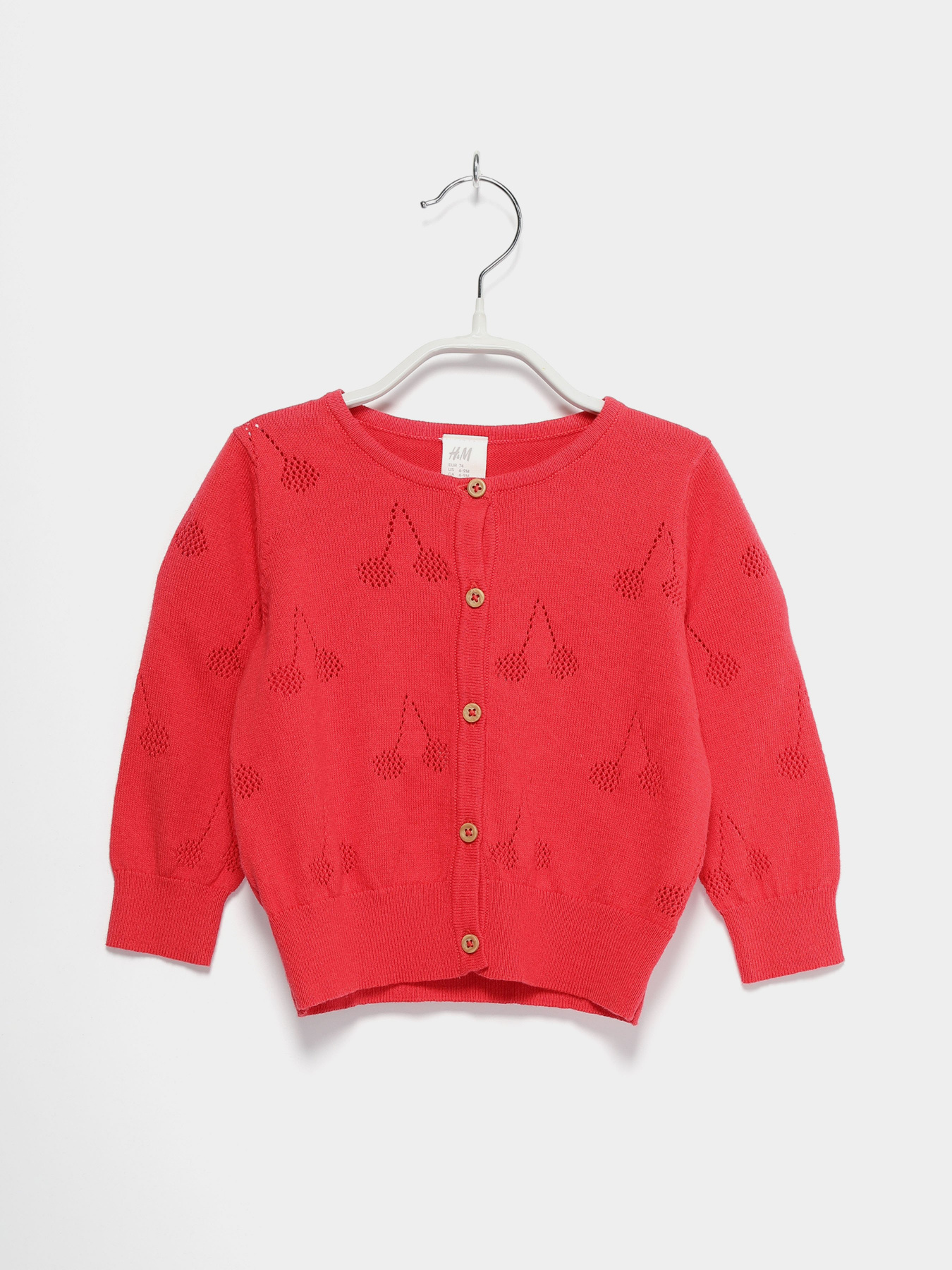 Свитры и кардиганы H&M модель 0825831_червоний Фото