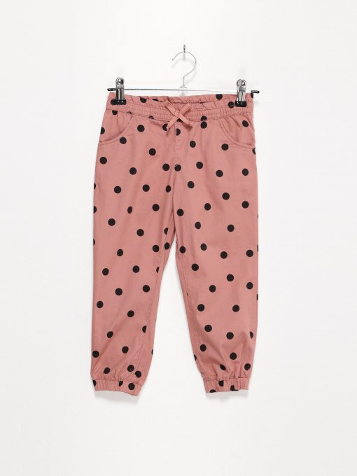 Брюки H&M модель 0850899_рожевий комб. Фото