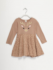 Платья H&M модель 0865791_коричневий комб. Фото