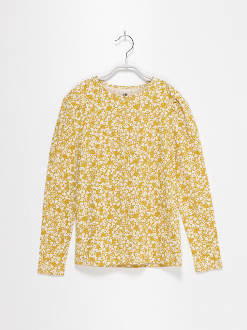 Худі та світшоти H&M модель 0887281_жовтий комб. Фото