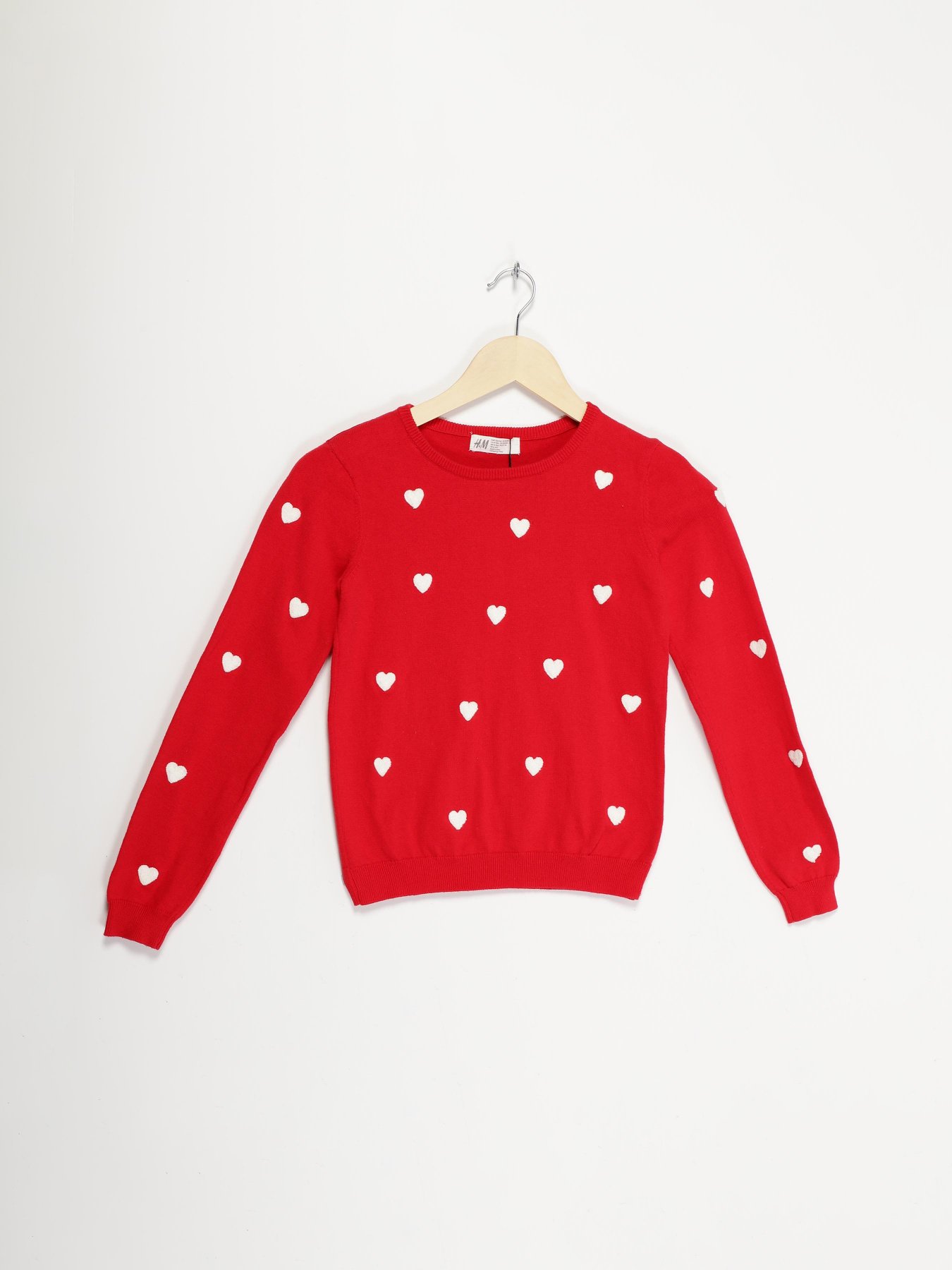 Свитры и кардиганы H&M модель 0926092_червоний з білим Фото