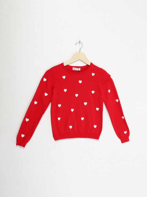 Светри та кардигани H&M модель 0926092_червоний з білим Фото