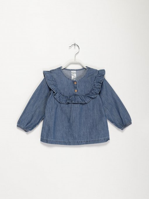 Рубашки H&M модель 0927631_синій Фото