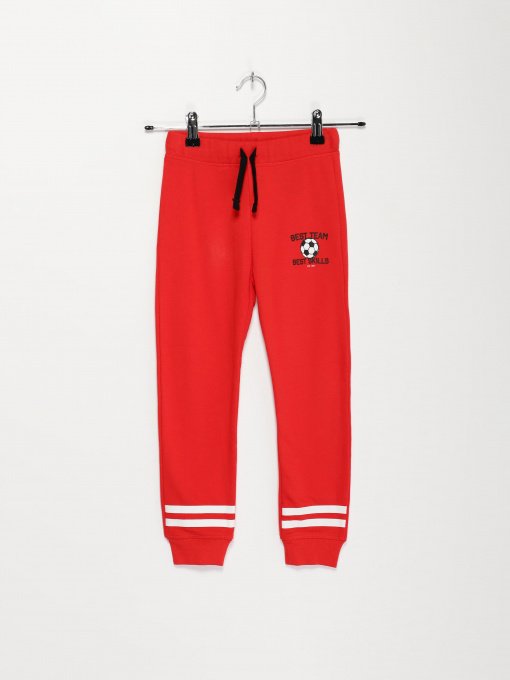 Брюки H&M модель 09283682_червоний комб. Фото