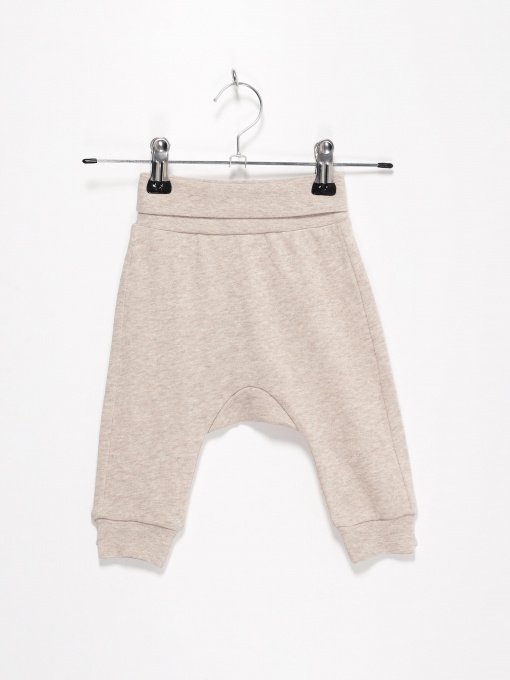 Штани H&M модель 0932192_бежевий комб. Фото