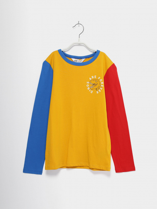 Худі та світшоти H&M модель 09471802_жовтий комб. Фото