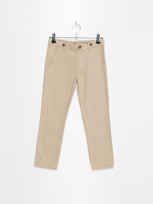 Брюки H&M модель 0961643_бежевий Фото