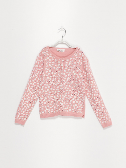 Светри та кардигани H&M модель 0977467_рожевий комб. Фото