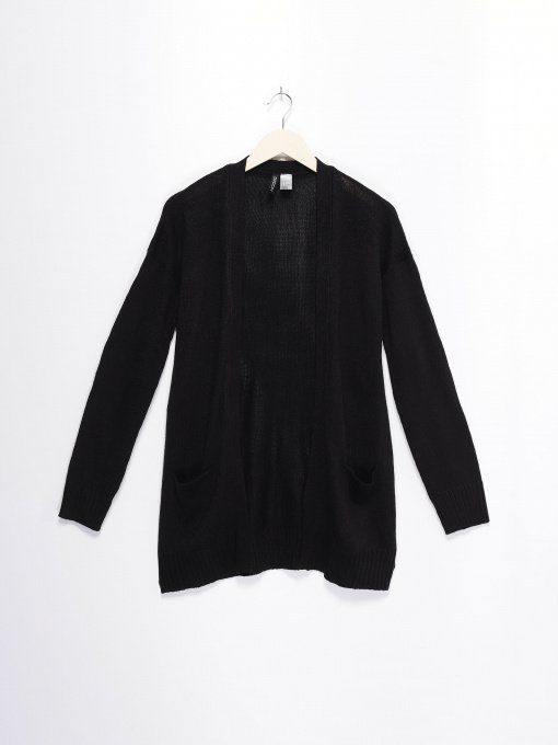 Свитры и кардиганы H&M модель 0408950_чорний Фото
