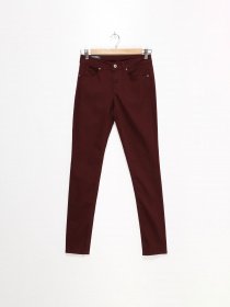 Штани H&M модель 0412707_бордовий Фото