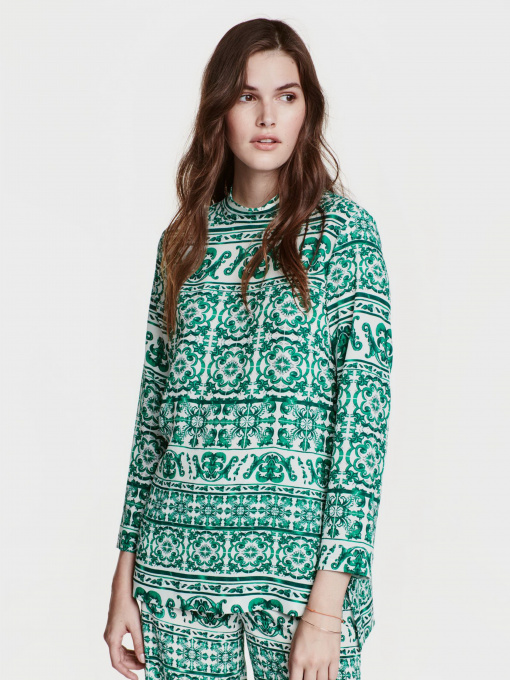 Рубашки H&M модель 0417541_білий з зеленим Фото