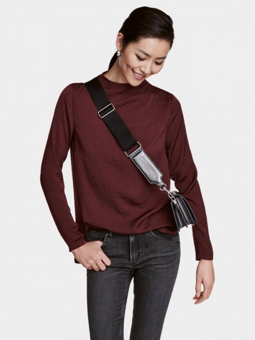 Рубашки H&M модель 0420075_бордовий Фото