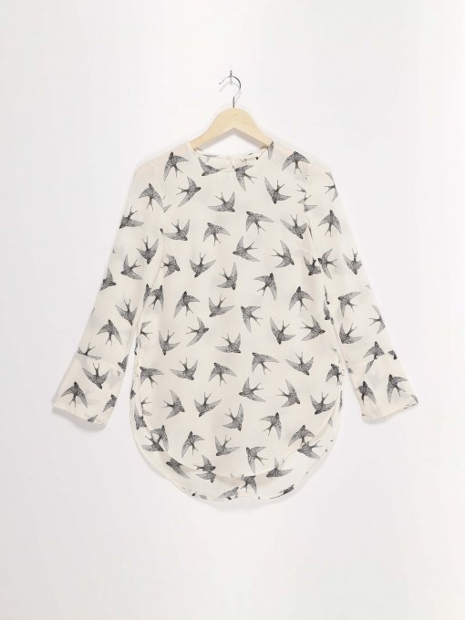 Рубашки H&M модель 0421249_білий комб. Фото