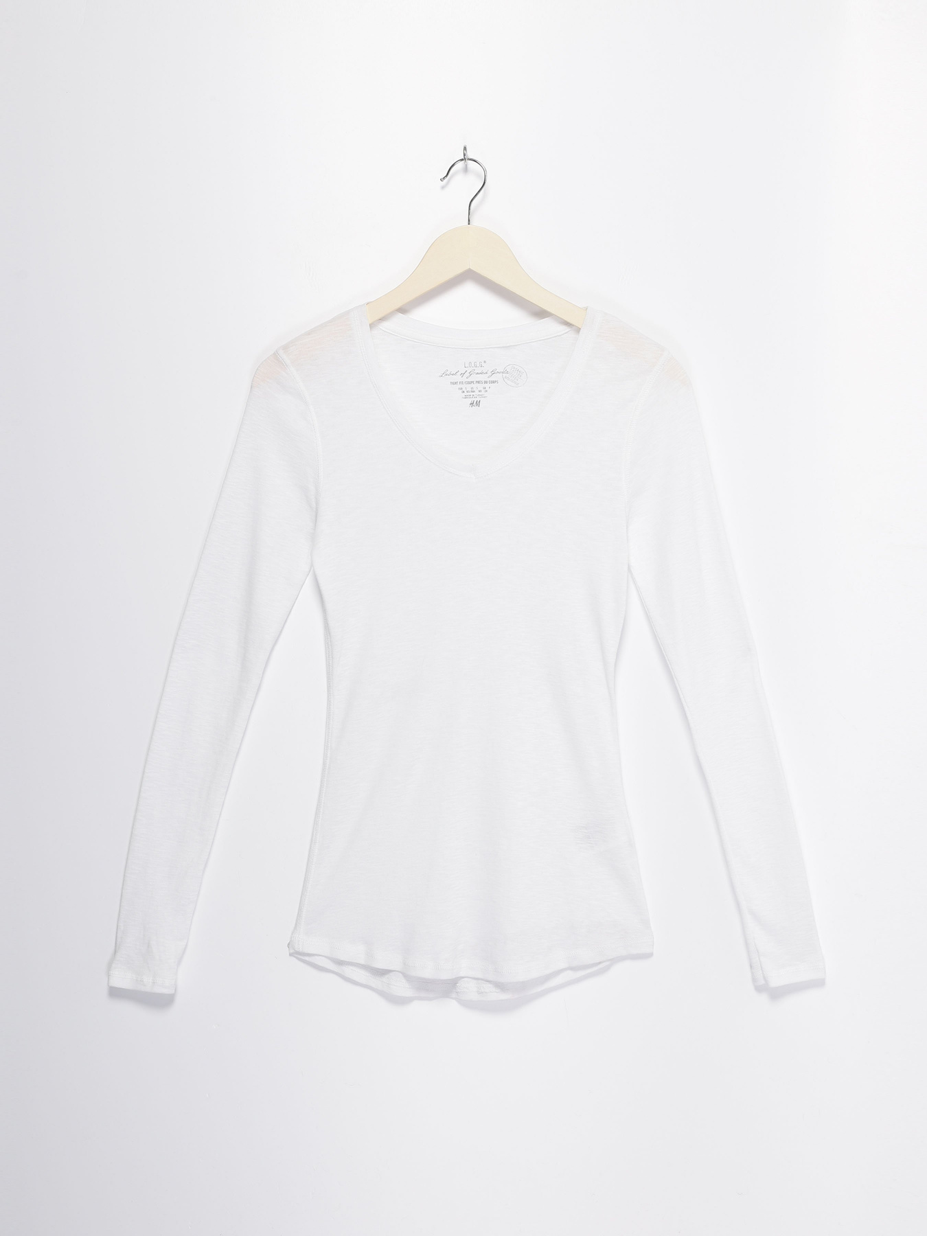 Худи и свитшоты H&M модель 0424022_білий Фото
