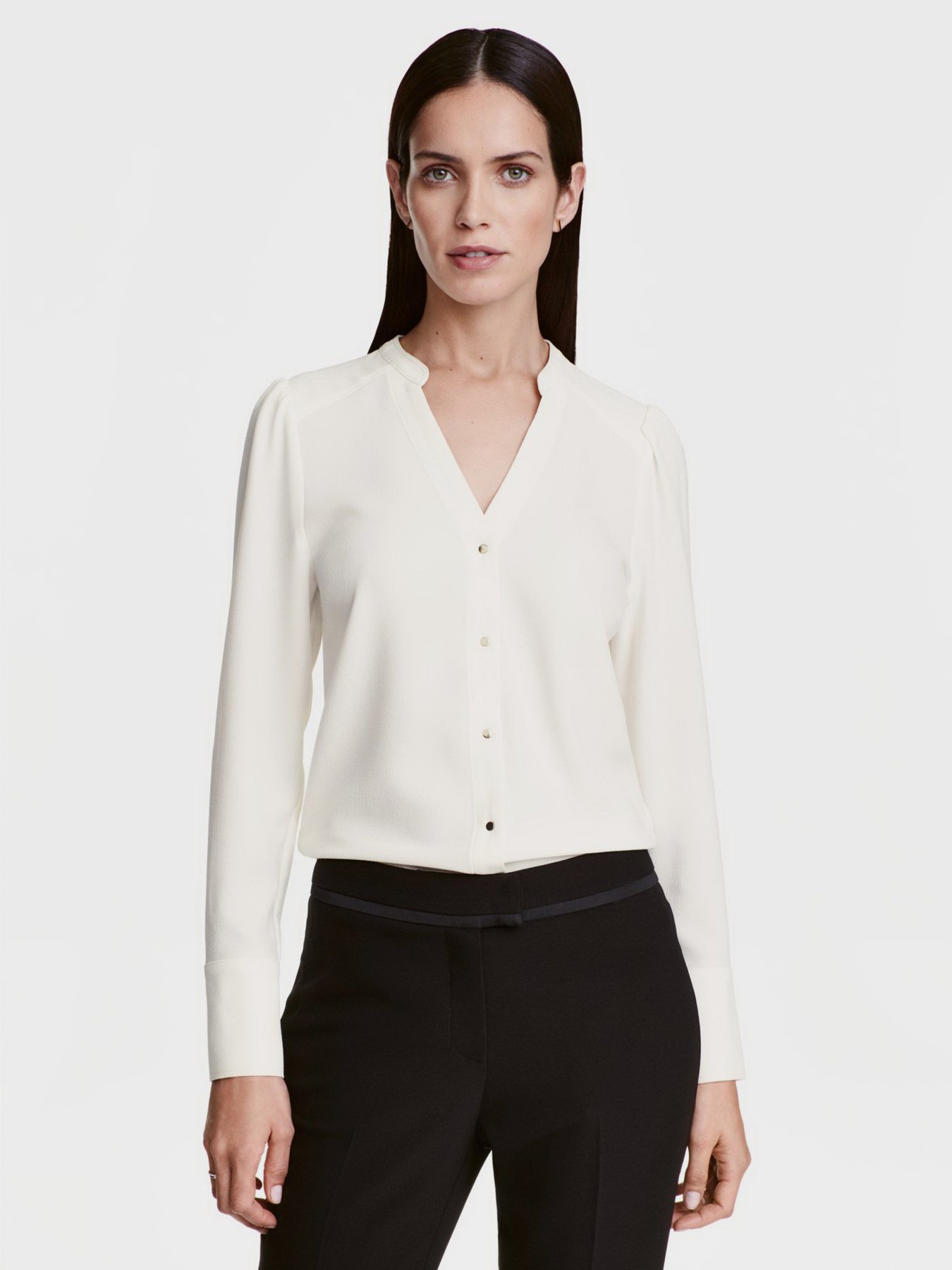Рубашки H&M модель 0424155_білий Фото