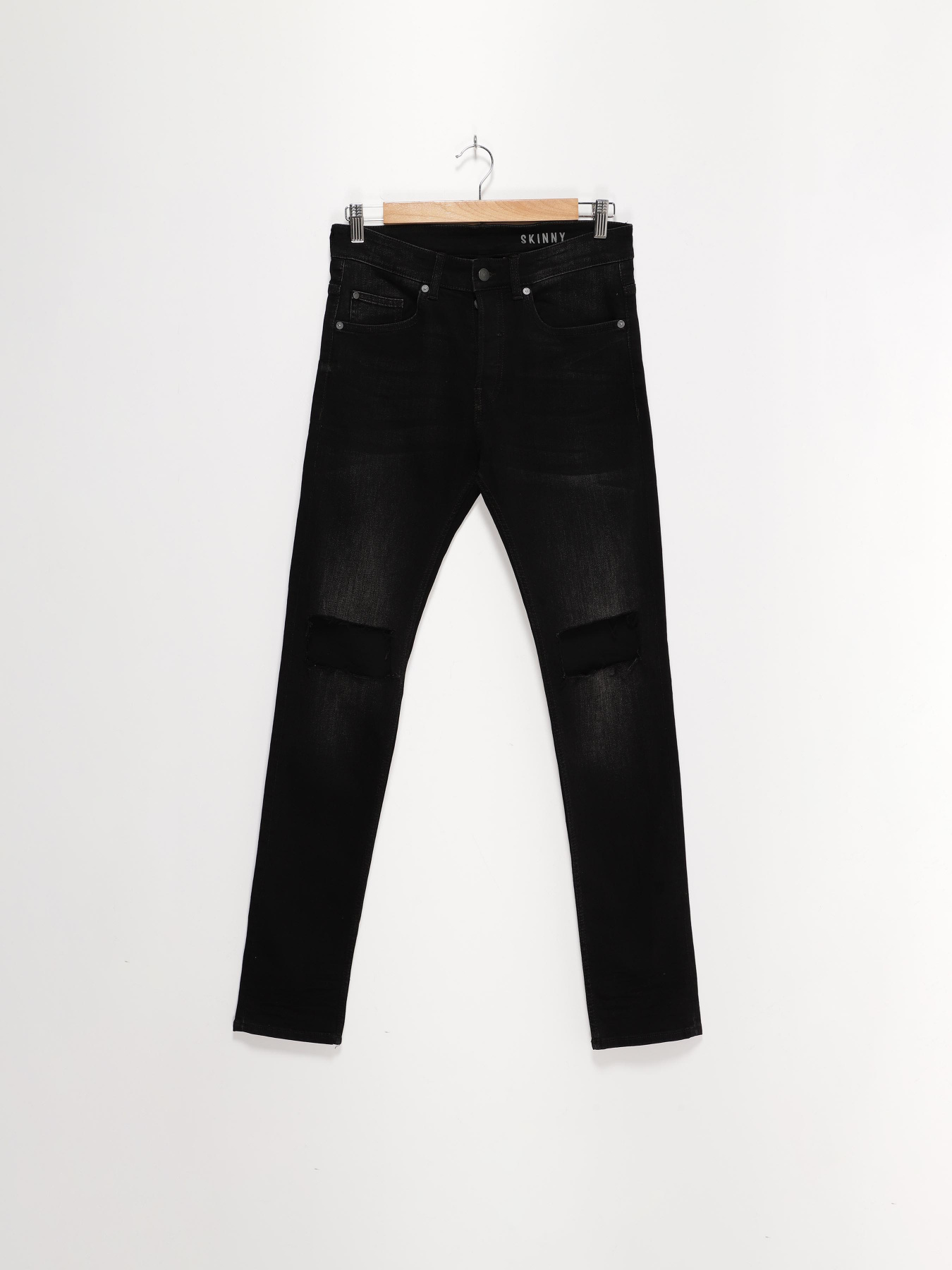 Джинсы H&M модель 0424186_чорний Фото
