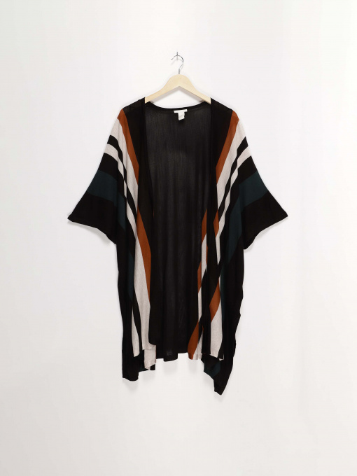 Свитры и кардиганы H&M модель 0437542_чорний комб. Фото