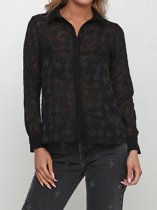Рубашки H&M модель 0438171_чорний Фото