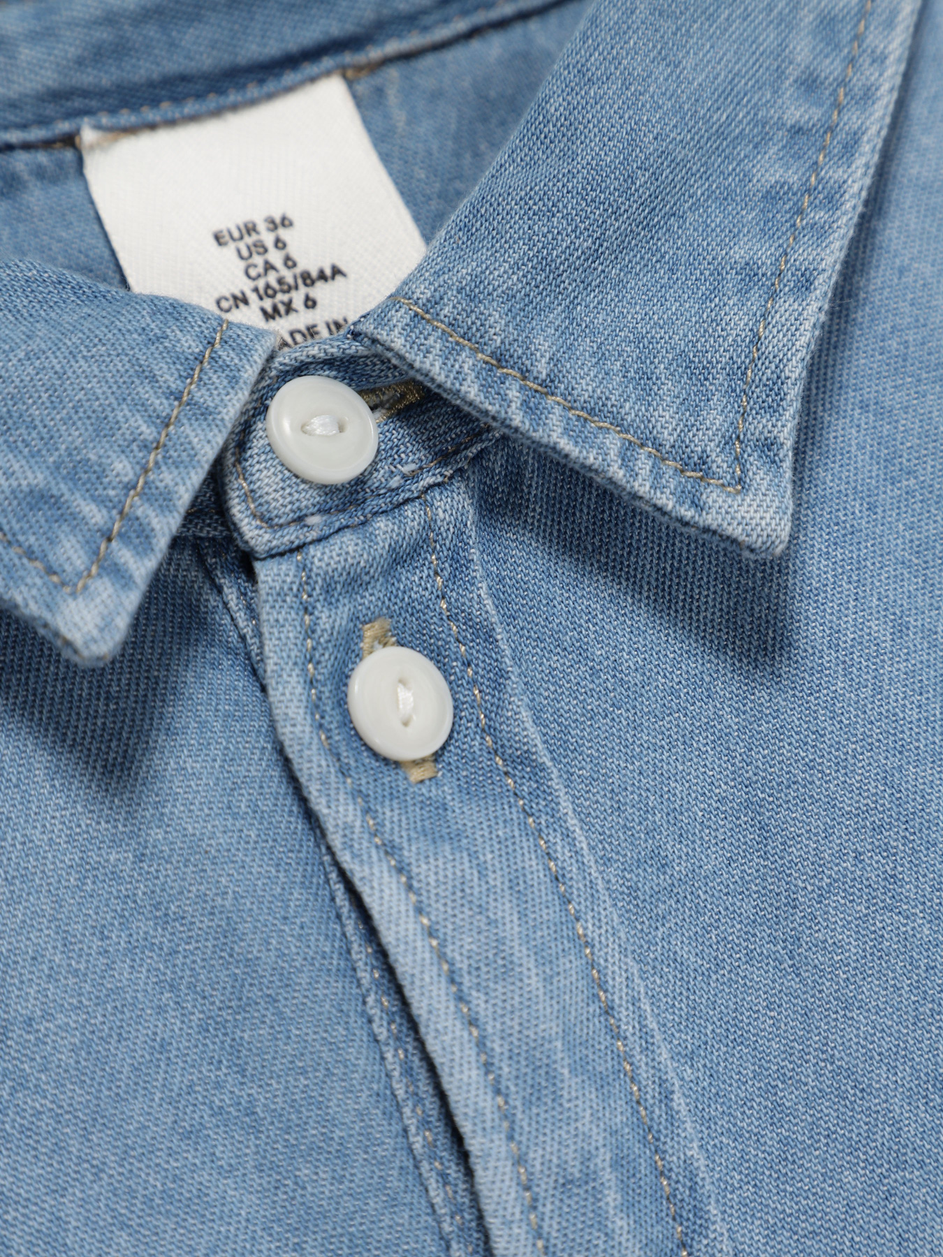 Сорочки H&M модель 0445885_синій Фото