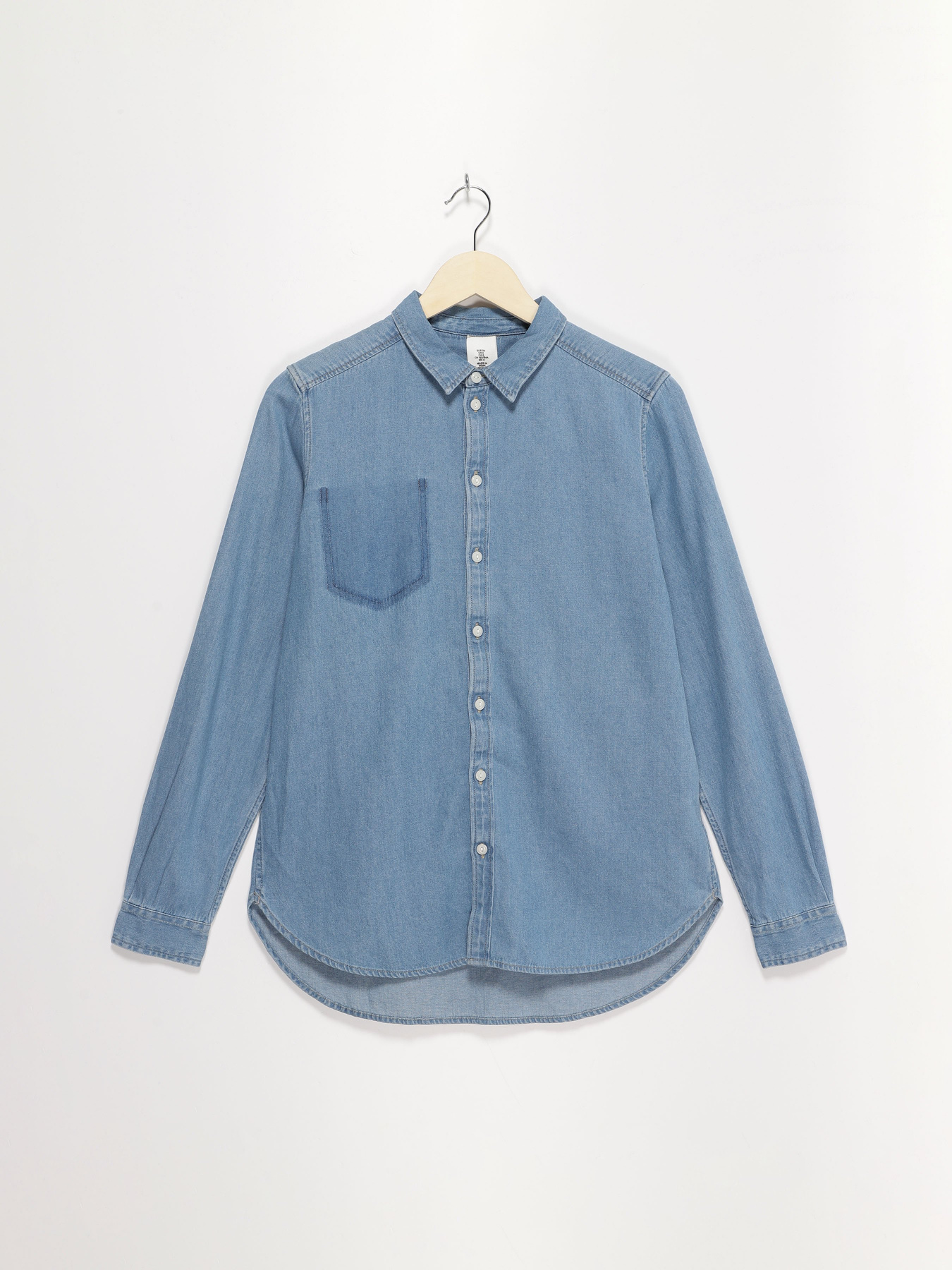 Сорочки H&M модель 0445885_синій Фото
