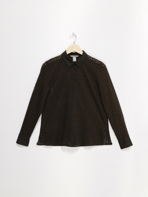 Рубашки H&M модель 0472944_хакі Фото