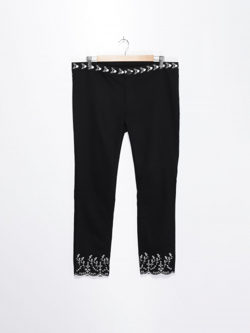 Штани H&M модель 0476558_чорний з білим Фото